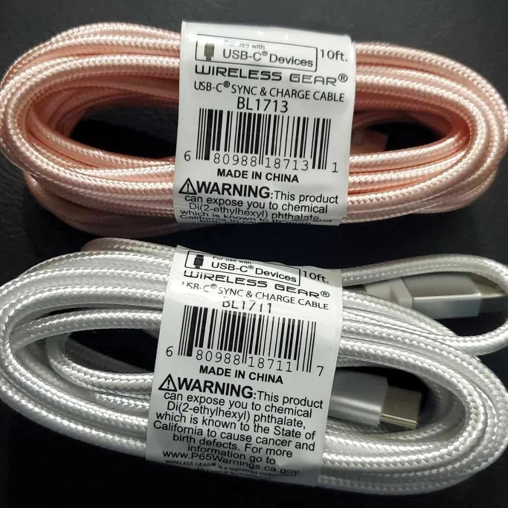 2 pack- 10 ft USB-C type charger